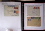 1945-1949, Collection de 128 lettres avec griffes de