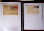 1945-1949, Collection de 128 lettres avec griffes de