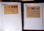 1945-1949, Collection de 128 lettres avec griffes de