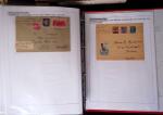 1945-1949, Collection de 128 lettres avec griffes de