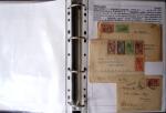 POSTE NAVALE 1900-1967, Collection de lettres montées