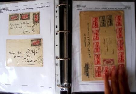 POSTE NAVALE 1900-1967, Collection de lettres montées