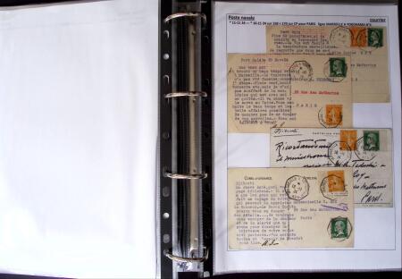 POSTE NAVALE 1900-1967, Collection de lettres montées