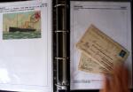 POSTE NAVALE 1900-1967, Collection de lettres montées