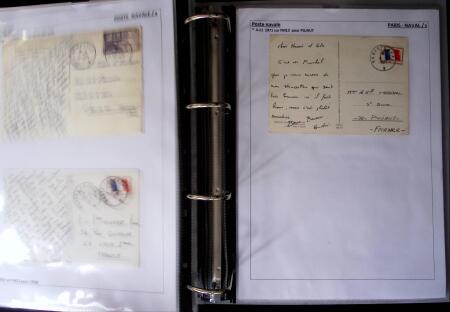 POSTE NAVALE 1900-1967, Collection de lettres montées