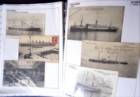 POSTE NAVALE 1900-1967, Collection de lettres montées