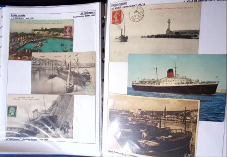 POSTE NAVALE 1900-1967, Collection de lettres montées