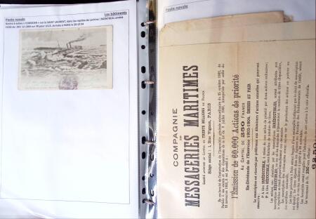 POSTE NAVALE 1900-1967, Collection de lettres montées
