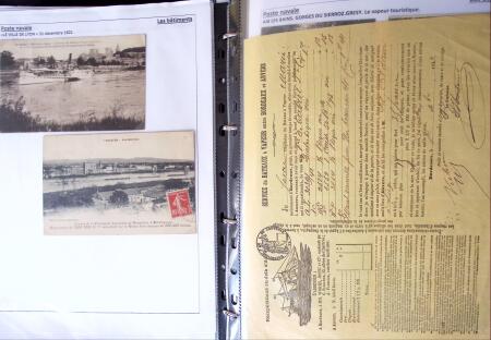 POSTE NAVALE 1900-1967, Collection de lettres montées