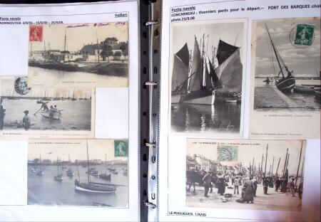POSTE NAVALE 1900-1967, Collection de lettres montées