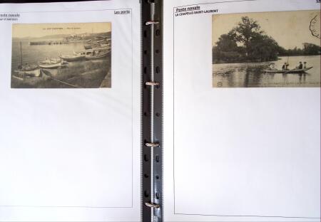 POSTE NAVALE 1900-1967, Collection de lettres montées