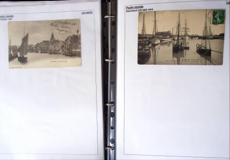 POSTE NAVALE 1900-1967, Collection de lettres montées