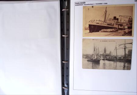 POSTE NAVALE 1900-1967, Collection de lettres montées