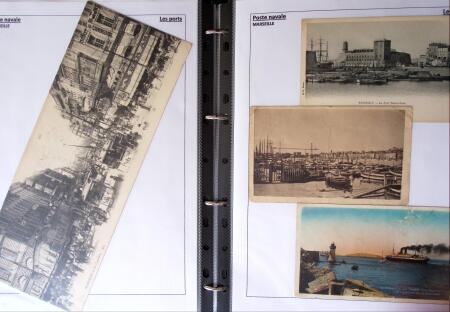 POSTE NAVALE 1900-1967, Collection de lettres montées