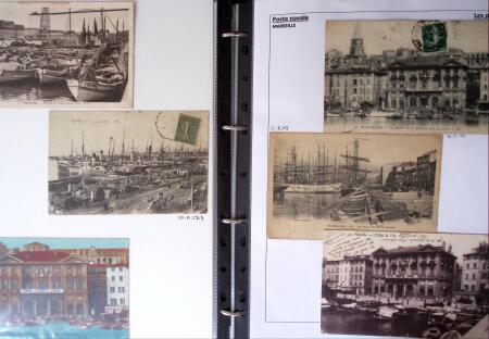 POSTE NAVALE 1900-1967, Collection de lettres montées