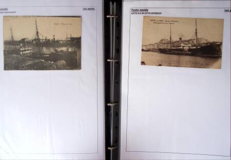 POSTE NAVALE 1900-1967, Collection de lettres montées