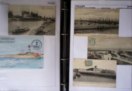POSTE NAVALE 1900-1967, Collection de lettres montées