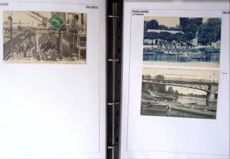 POSTE NAVALE 1900-1967, Collection de lettres montées