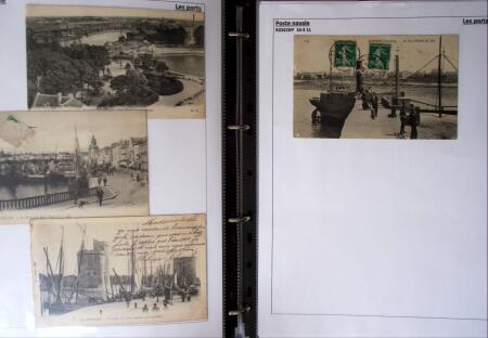 POSTE NAVALE 1900-1967, Collection de lettres montées