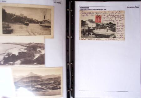 POSTE NAVALE 1900-1967, Collection de lettres montées