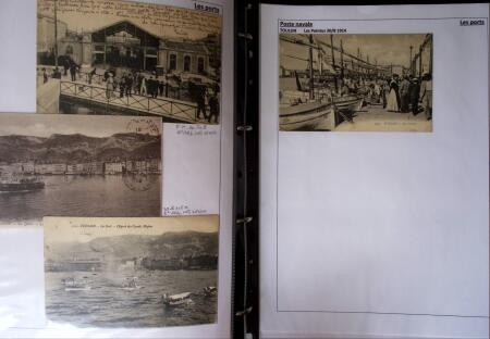 POSTE NAVALE 1900-1967, Collection de lettres montées