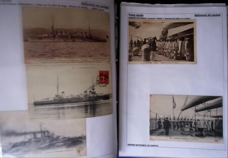 POSTE NAVALE 1900-1967, Collection de lettres montées