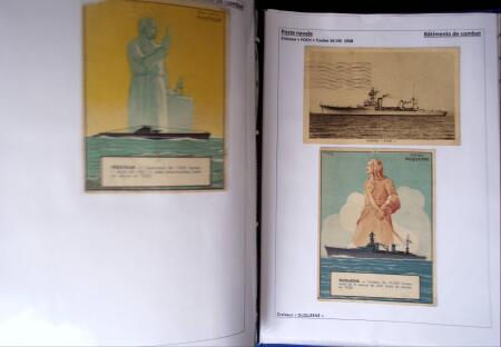 POSTE NAVALE 1900-1967, Collection de lettres montées