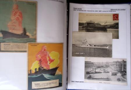 POSTE NAVALE 1900-1967, Collection de lettres montées