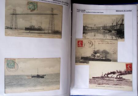 POSTE NAVALE 1900-1967, Collection de lettres montées