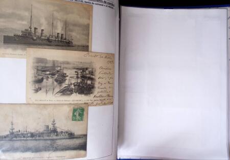 POSTE NAVALE 1900-1967, Collection de lettres montées