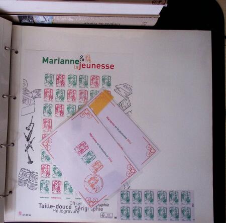 1970-2019, Timbres neufs de France avec surtout Marianne