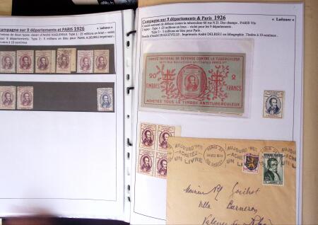 1925-2004, Superbe thématique sur la TUBERCULOSE montée