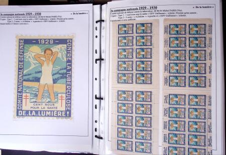 1925-2004, Superbe thématique sur la TUBERCULOSE montée