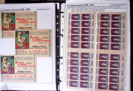 1925-2004, Superbe thématique sur la TUBERCULOSE montée