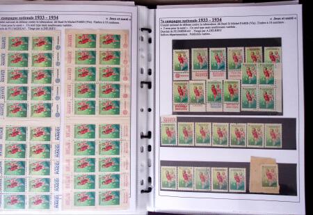 1925-2004, Superbe thématique sur la TUBERCULOSE montée