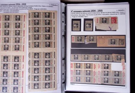 1925-2004, Superbe thématique sur la TUBERCULOSE montée