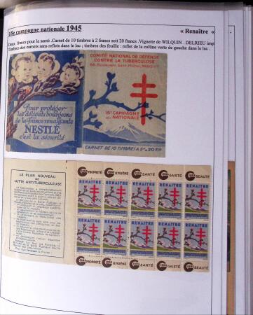 1925-2004, Superbe thématique sur la TUBERCULOSE montée