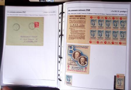 1925-2004, Superbe thématique sur la TUBERCULOSE montée