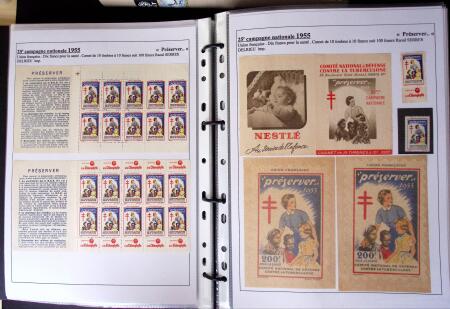 1925-2004, Superbe thématique sur la TUBERCULOSE montée