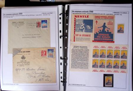 1925-2004, Superbe thématique sur la TUBERCULOSE montée