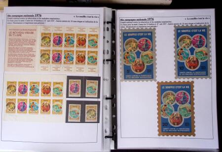 1925-2004, Superbe thématique sur la TUBERCULOSE montée