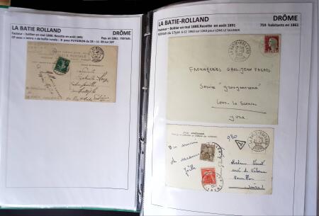 1761-1965, Collection de lettres sur la DROME montées