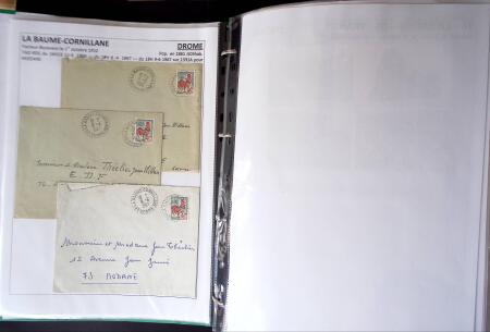 1761-1965, Collection de lettres sur la DROME montées