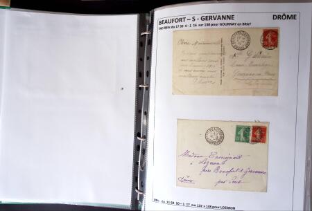 1761-1965, Collection de lettres sur la DROME montées