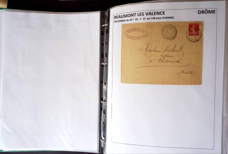 1761-1965, Collection de lettres sur la DROME montées