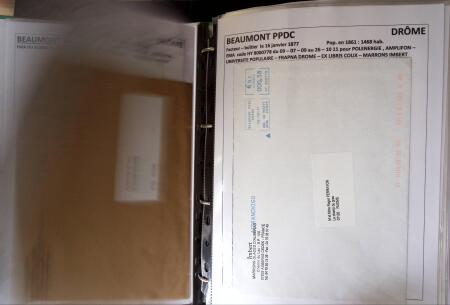 1761-1965, Collection de lettres sur la DROME montées