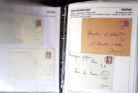 1761-1965, Collection de lettres sur la DROME montées