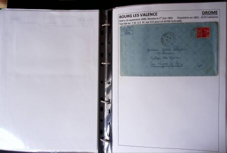 1761-1965, Collection de lettres sur la DROME montées
