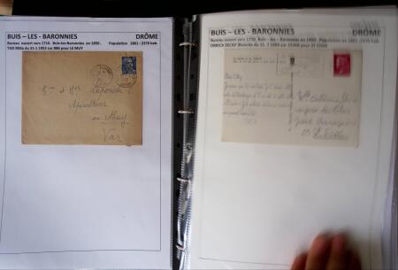 1761-1965, Collection de lettres sur la DROME montées