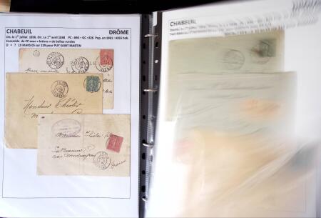 1761-1965, Collection de lettres sur la DROME montées